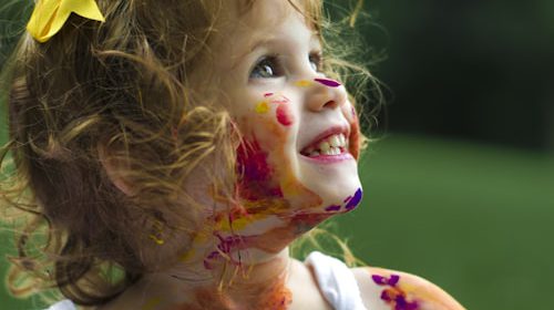 Young children engaged in Montessori activities